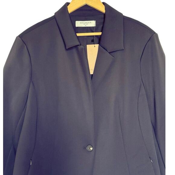 NWT MM.LAFLEUR Womens Miller Blazer - Scuba Black Size +2 (US 18) - Picture 4 of 7
